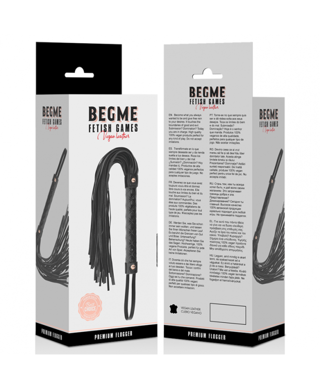 BEGME BLACK EDITION VEGAN LEATHER FLOGGER 4