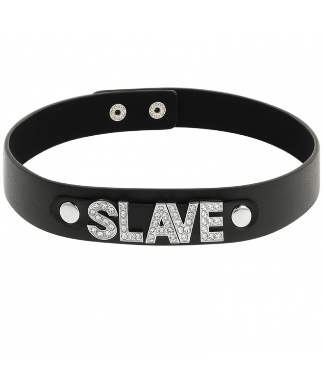 COQUETTE CHIC DESIRE CHOKER VEGAN LEATHER - SLAVE 2