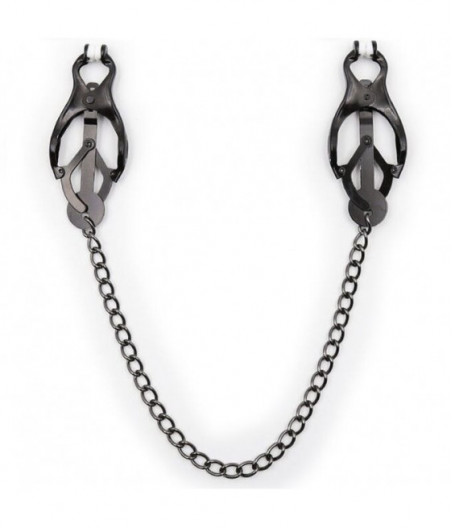 OHMAMA FETISH JAPANESE NIPPLE CLAMPS WITH BLACK CHAIN