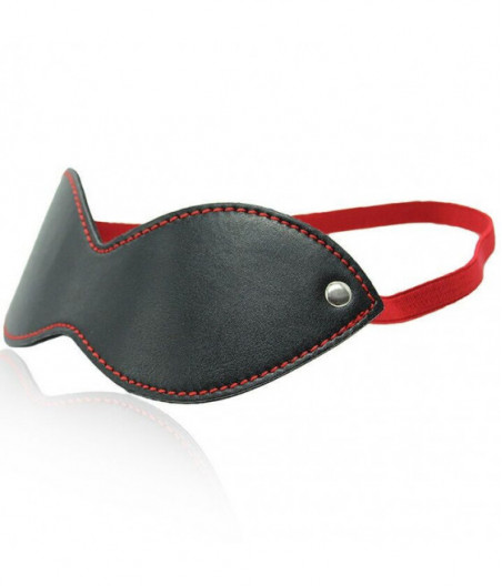 OHMAMA FETISH BLACK-RED MASK WITH CLAMPS