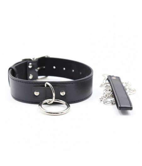 OHMAMA FETISH SUBMISSION COLLAR WITH LEASH