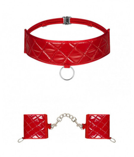 OBSESSIVE HUNTERIA HANDCUFFS AND CHOKER