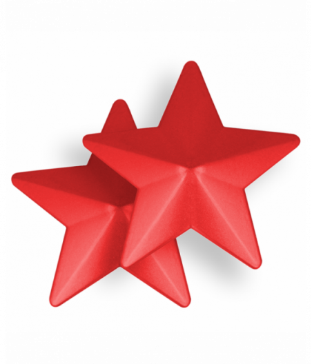 OHMAMA FETISH RED STAR NIPPLE COVERS