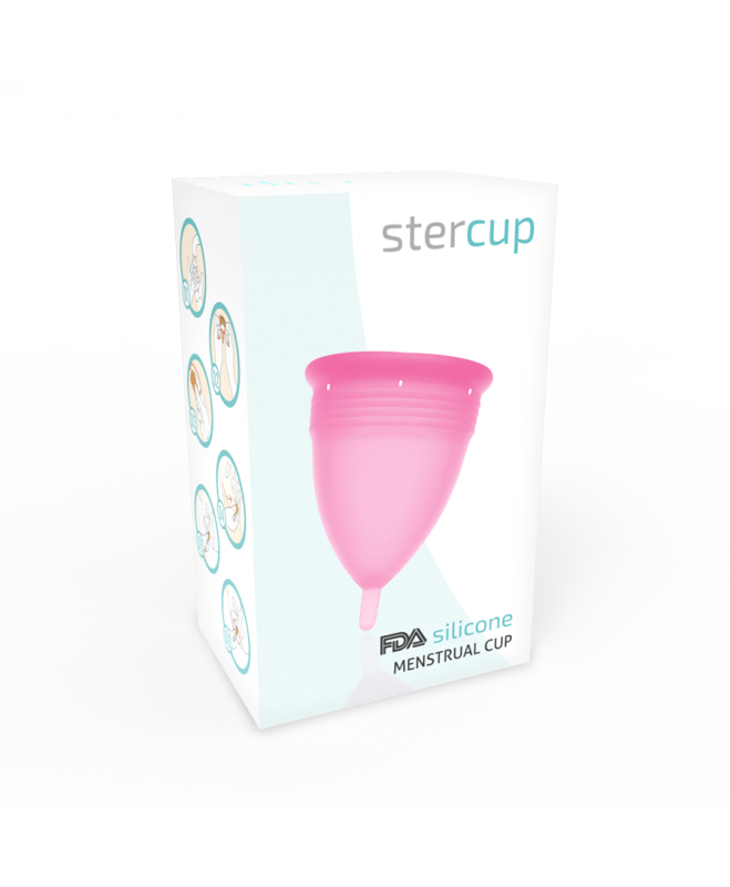 STERCUP MENSTRUAL TAURELĖ DYDŽIO S RAUŽOS SPALVOS FDA SILIKONAS 3