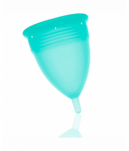 STERCUP MENSTRUAL CUP SIZE S AQUAMARINA COLOR FDA SILICONE