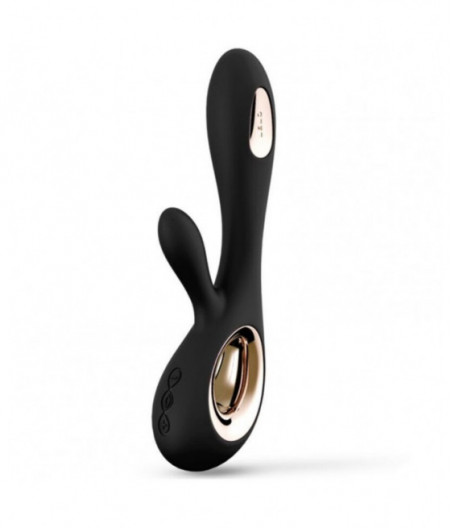 LELO SORAYA WAVE DEEP RABBIT VIBRATOR BLACK