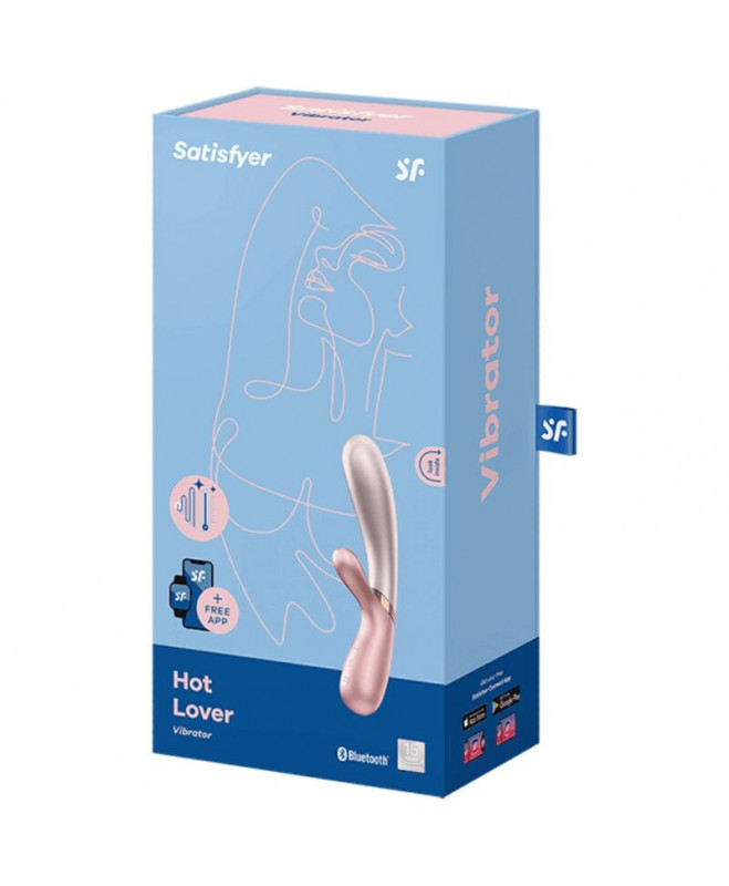 SATISFYER HOT LOVER VIBRATOR ROSE-BEIG 4