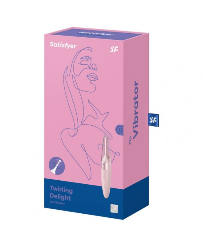 VIBRATORIUS SATISFYER TWIRLING DELIGHT CLIT TIP – ROŽINĖ 3