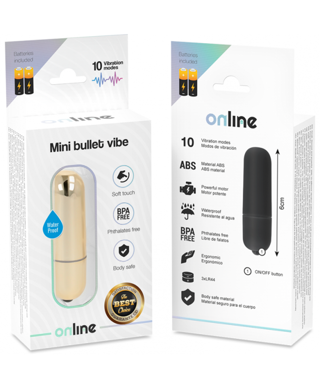 ONLINE MINI BULLET VIBE – AUKSINIS 5