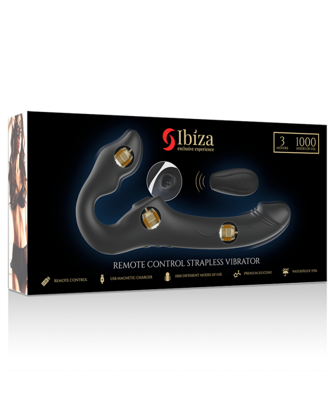 IBIZA NUOTOLINIO PULTO PULTAS BE petnešėlių VIBRATOR 3 MOTORS 1000 KOMBINACIJOS. 11