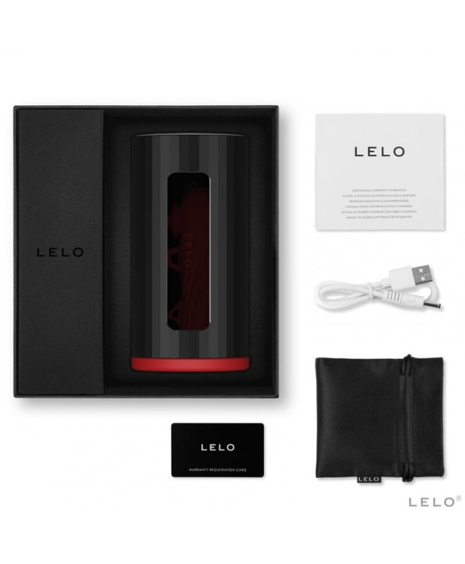 LELO F1S V2 MASTURBATOR SDK TECHNOLOGIJA - RAUDONA IR JUODA 4