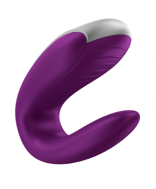 SATISFYER DOUBLE FUN PARTNER VIBRATOR - PURPURA 7