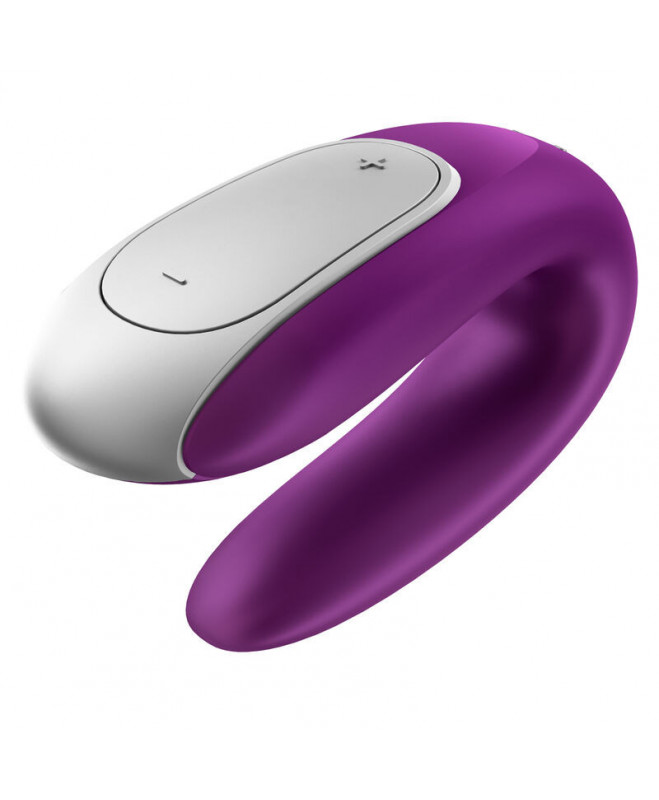 SATISFYER DOUBLE FUN PARTNER VIBRATOR - PURPURA 9