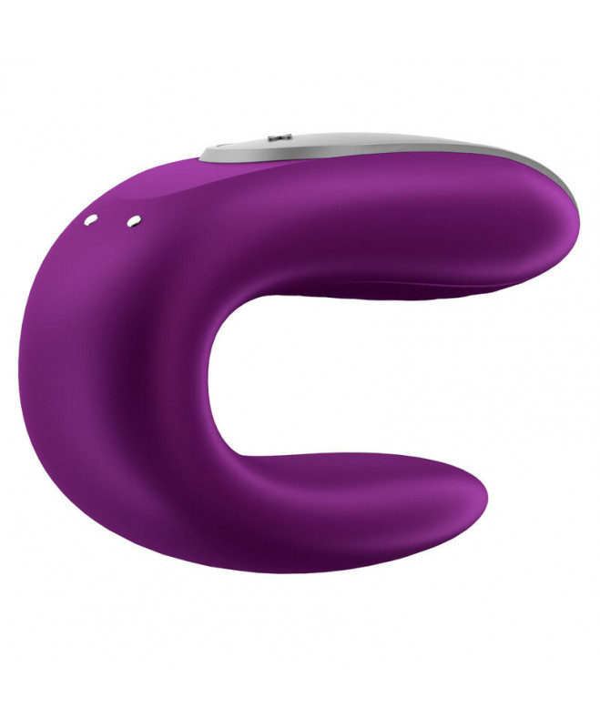 SATISFYER DOUBLE FUN PARTNER VIBRATOR - PURPURA 10