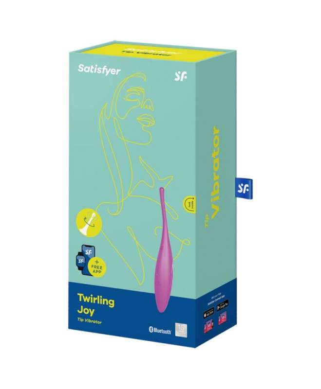 VIBRATORIUS SATISFYER TWIRLING JOY CLIT TIP - FUCHSIA 3