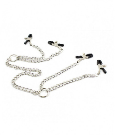 OHMAMA FETISH 4 NIPPLE CLAMPS WITH CHAINS