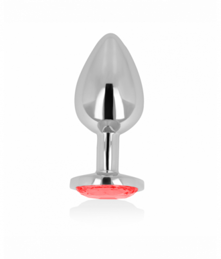 OHMAMA ANAL PLUG WITH RED CRYSTAL 7 CM