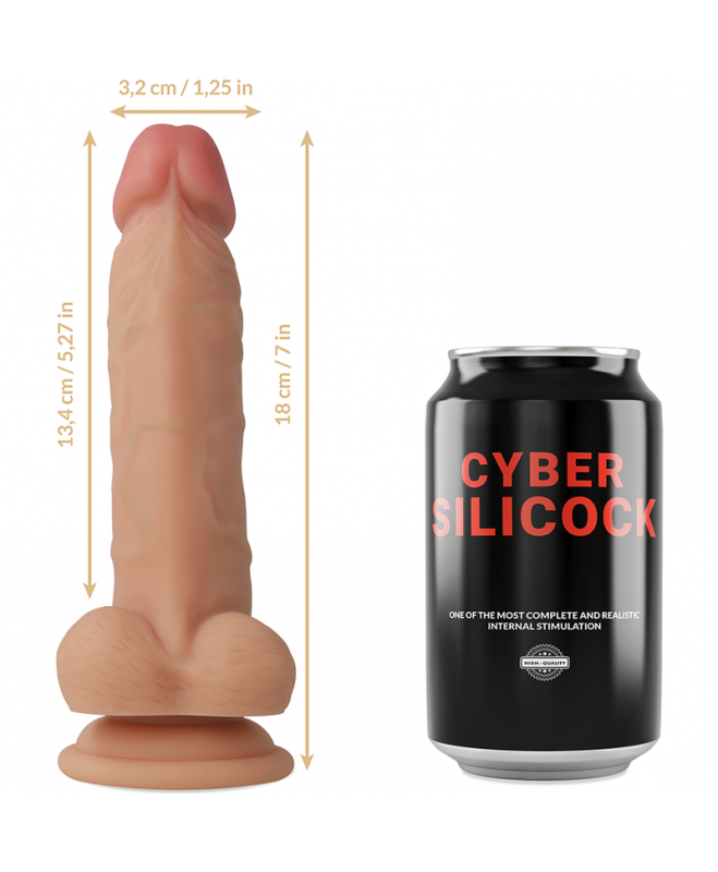 CYBER SILICOCK STRAP-ON JUDE LIQUID SILICONE SU 3 ŽIEDAIS NEMOKAMAI 6