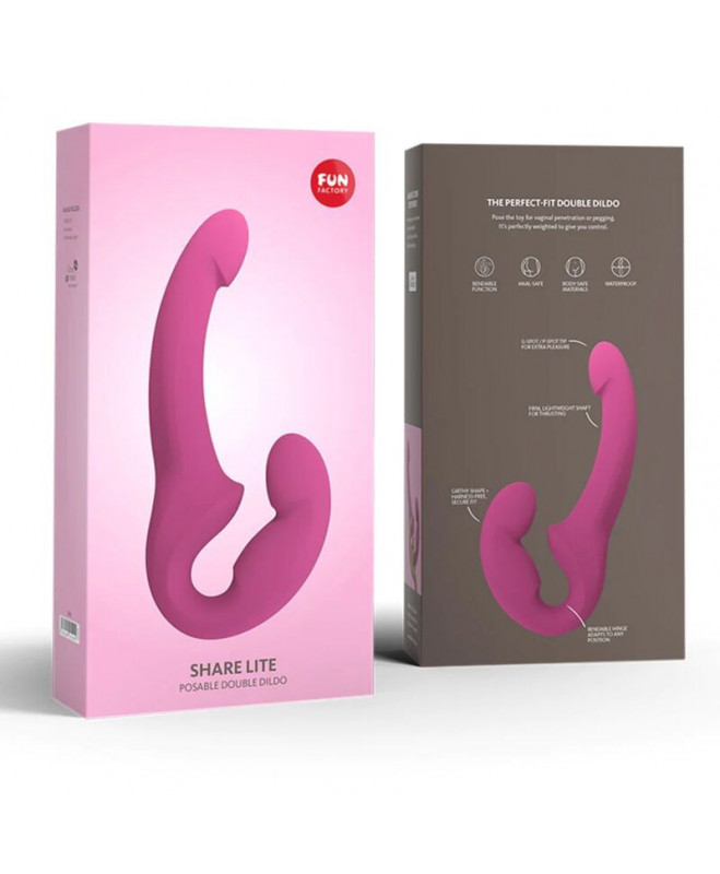 FUN FACTORY – DALINKITĖS LITE DOUBLE DILDO BLACKBERRY 2