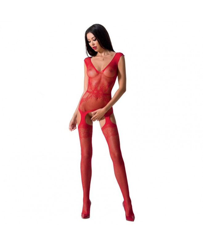 PASSION WOMAN BS062 BODYSSTOCKING RAUDONAS VIENAS DYDIS