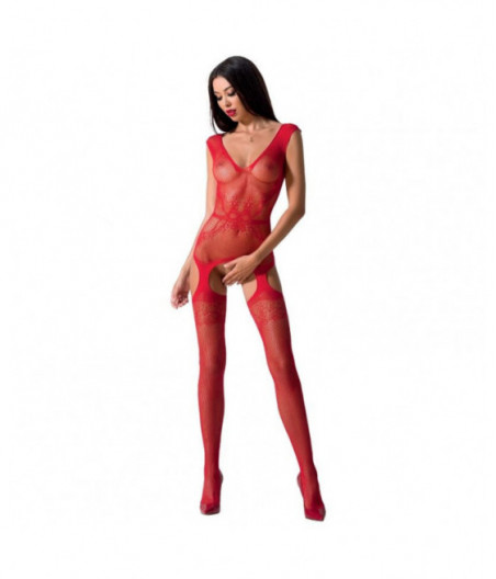 PASSION WOMAN BS062 RED BODYSTOCKING ONE SIZE