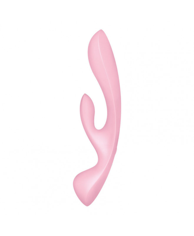 SATISFYER TRIPLE OH HYBRID VIBRATION – ROŽINĖ 2