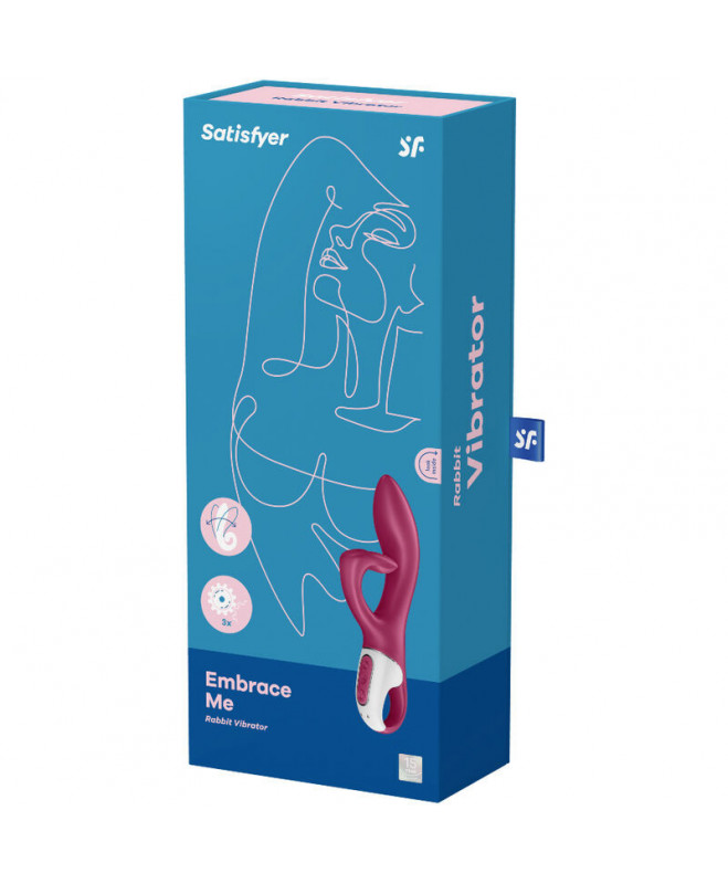 SATISFYER EMBRACE ME G-SPOT VIBRATOR - BERRY 4