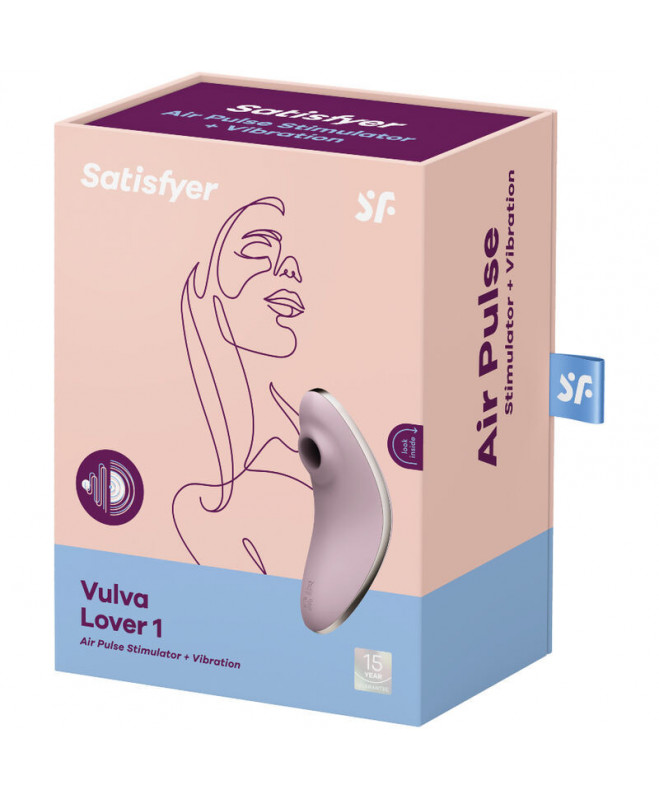 SATISFYER VULVA LOVER 1 AIR PULSE STIMULIATORIUS IR VIBRATORIUS - VIOLETINĖ 4