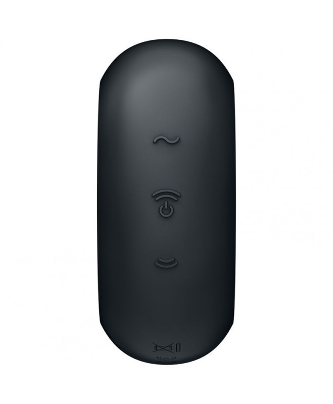 SATISFYER PRO TO GO 3 DVIGUBAS ORO IMPULSŲ STIMULIATORIUS IR VIBRATORIAUS – JUODAS 4