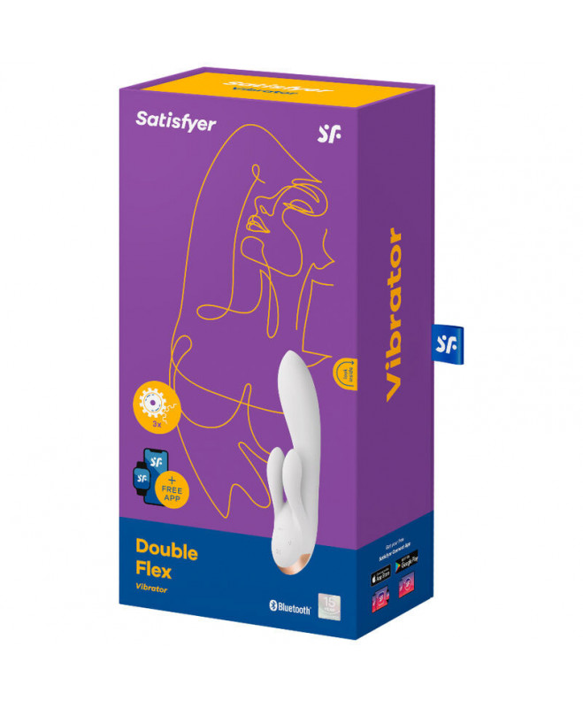 SATISFYER DOUBLE FLEX VIBRATOR APP – BALTAS 4