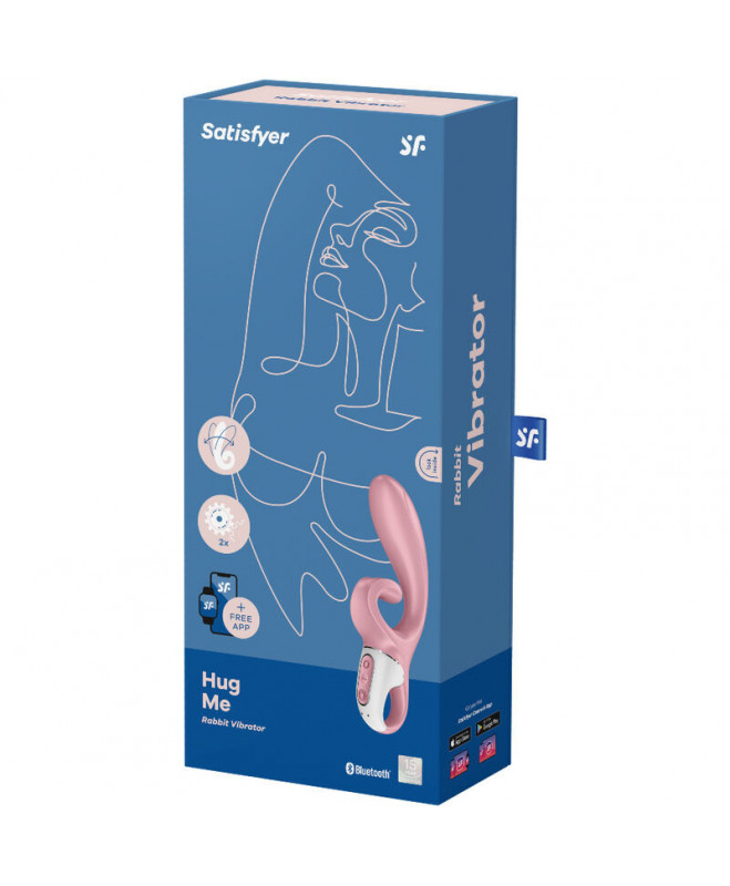 SATISFYER HUG ME RABBIT VIBRATOR PROGRAMĖLĖ – ROŽINĖ 4