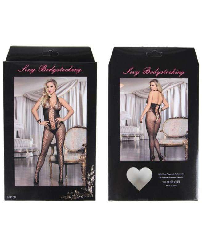 KARALIENĖS ALATINIAI ŽUVŲ TINKLAS ATIDARYTA NUGARA BODYSTOCKING S-L 6