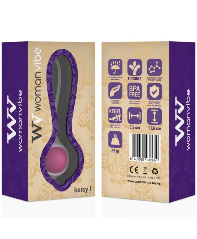 WOMANVIBE KEISY I BALL GEISHA SILICONE - ROŽINĖ 4