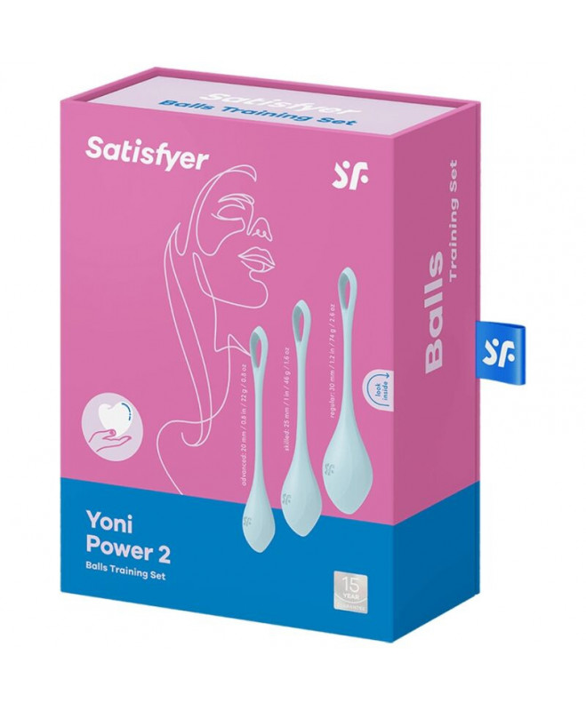 SATISFYER YONI POWER 2 MOKYMO RINKINYS - MĖLYNAS 3