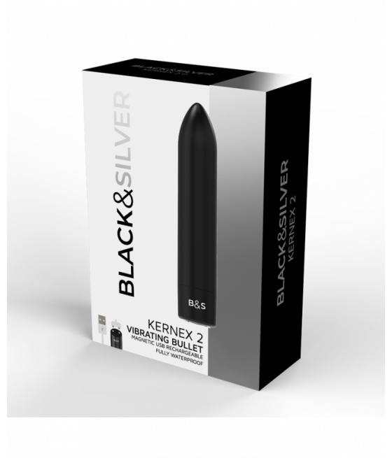 BLACK&SILVER BULLET VIBRATING KERNEX 2 BLACK