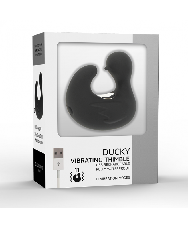 BLACK&SILVER DUCKYMANIA VIBRATOR BLACK 2