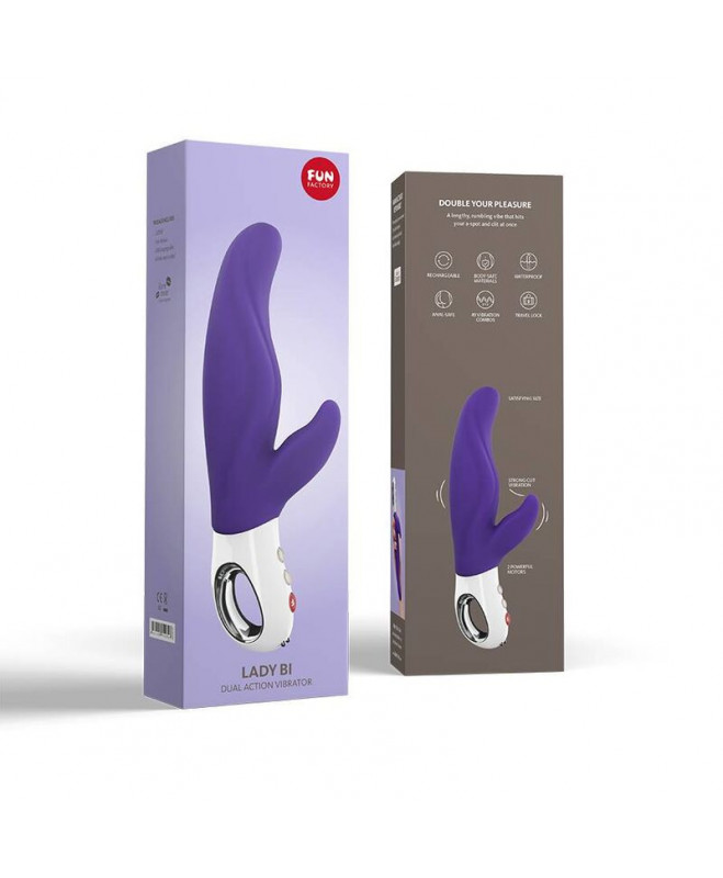 FUN FACTORY - LADY BI DUAL VIBRATOR VIOLET 5