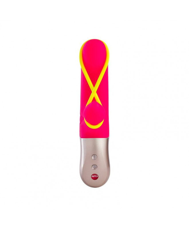 FUN FACTORY – AMORINO MINI VIBRATORIAUS ROŽINĖ IR NEONINĖ GELTONA 3