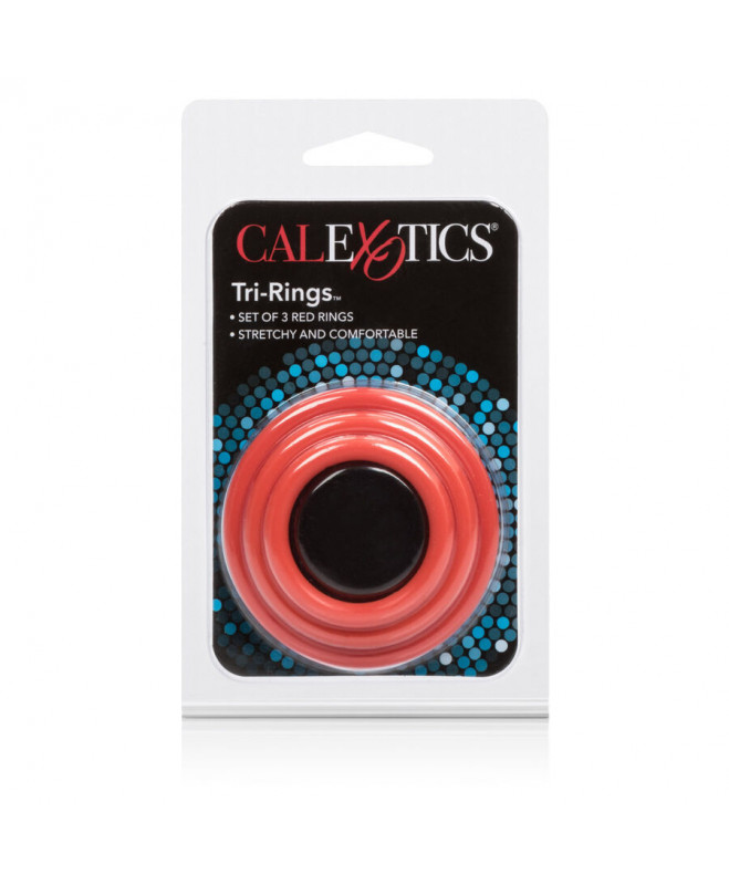 CALEX TRI-RINGS SET RED 4