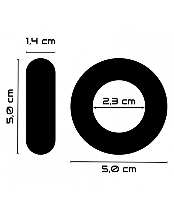 MAITINIMO SUPER LANKSTUMAS ATSPARUS ŽIEDAS 5CM PR03 JUODAS 3