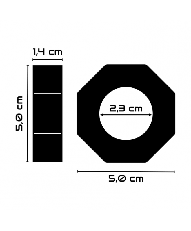 MAITINIMO SUPER LANKSTUMAS ATSPARUS ŽIEDAS 5CM PR10 CLEAR 4