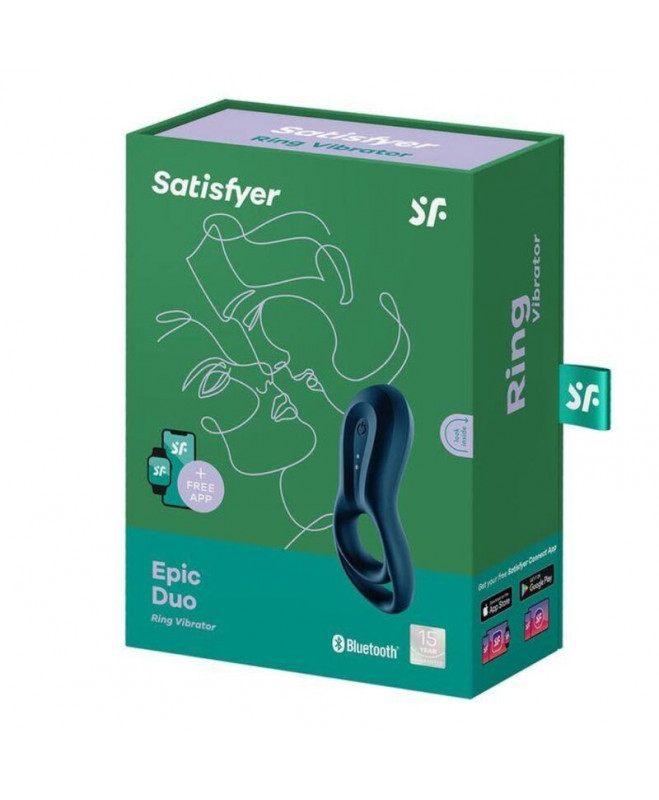 SATISFYER EPIC DUO RING VIBRATOR APP – MĖLYNA 3