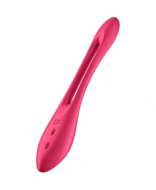 SATISFYER ELASTIC JOY MULTI VIBRATOR - RAUDONA