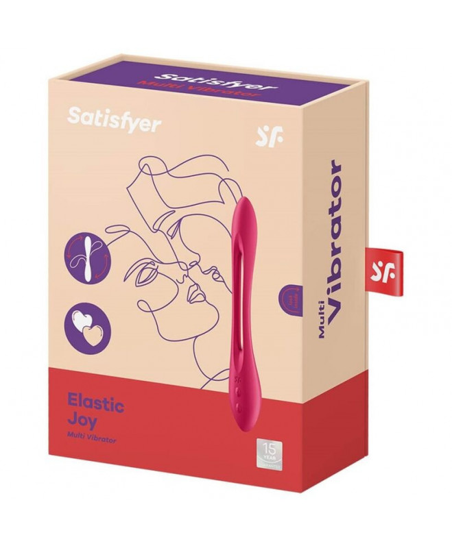 SATISFYER ELASTIC JOY MULTI VIBRATOR - RAUDONA 4