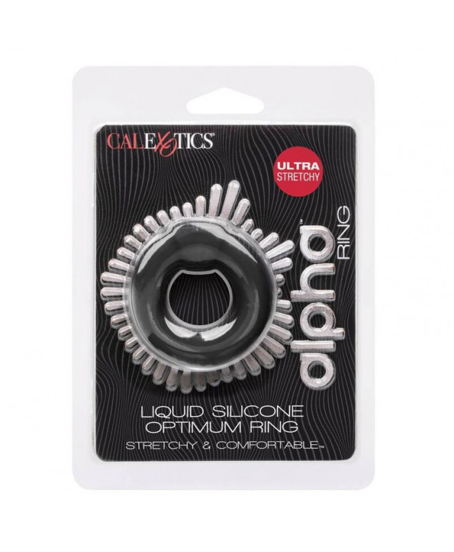 CALIFORNIA EXOTICS ALPHA OPTIMUM RING BLACK 8