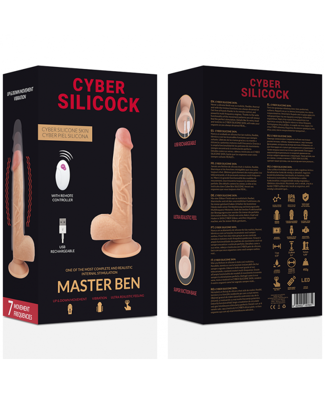 CYBER SILICOCK NUOTOLINIO VALDYMAS REALISTIC MASTER BEN 8