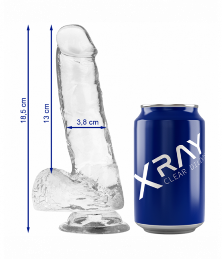 XRAY CLEAR COCK 18.5 CM