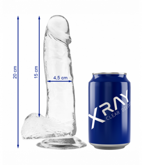 XRAY CLEAR COCK 20 CM