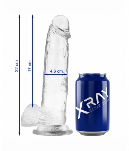 XRAY CLEAR COCK 22 CM