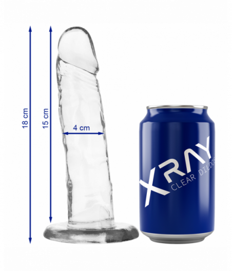 XRAY CLEAR COCK 18 CM